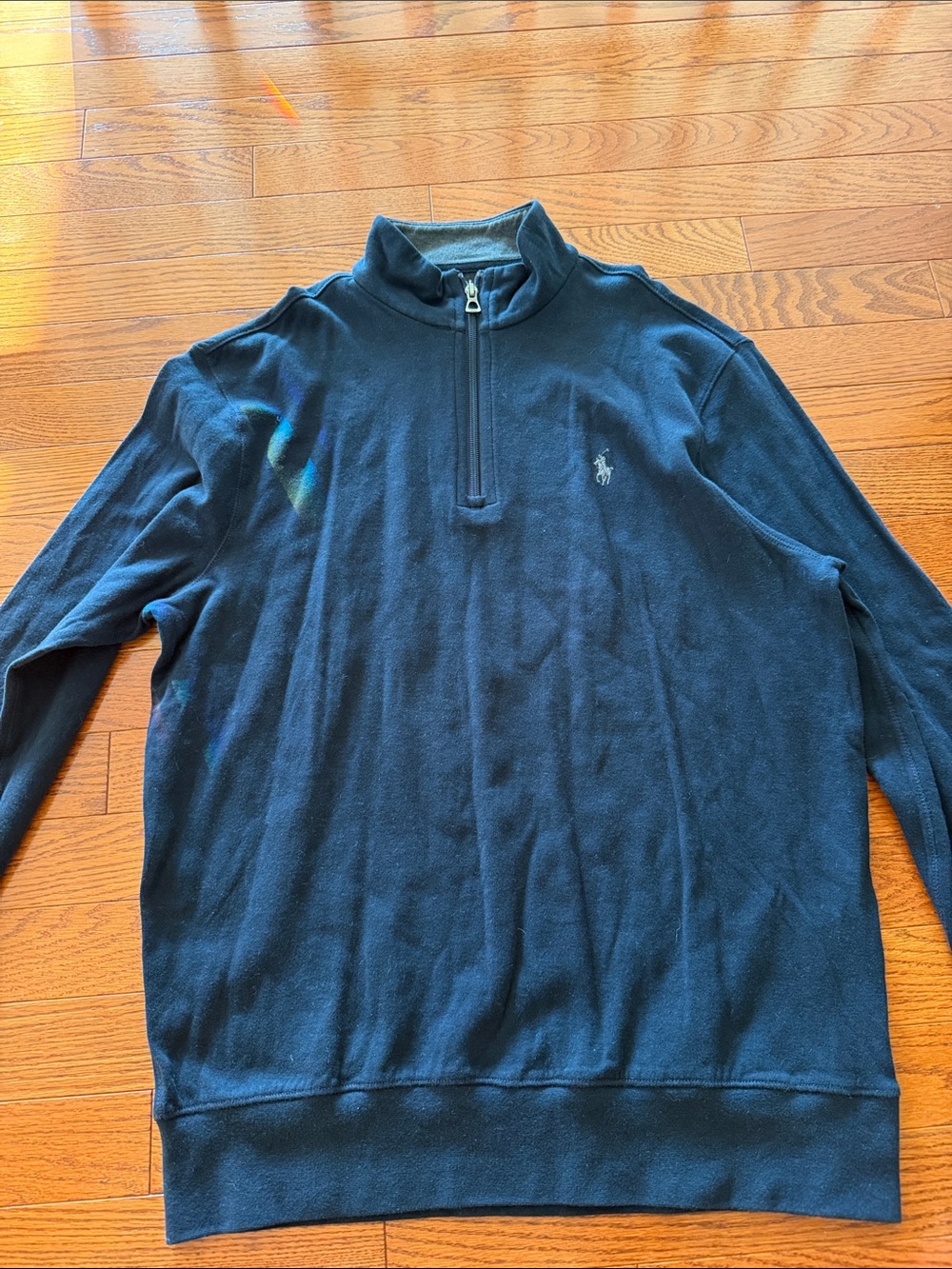 Polo by Ralph Lauren Navy Half-Zip Mock Neck Sweater